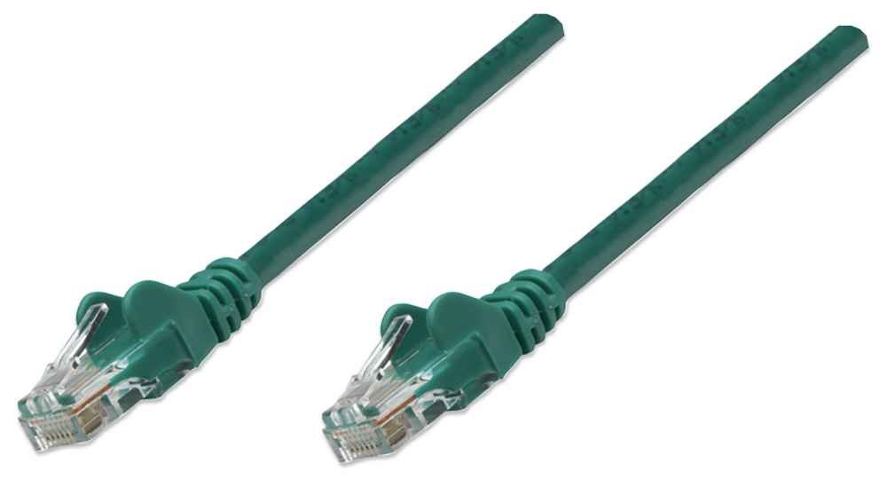 Intellinet Network Patch Cable, Cat6, 0.5m, Green, CCA, U/UTP, PVC, RJ45 - Patch-Kabel - RJ-45 (M)