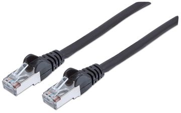 Intellinet Network Patch Cable, Cat6, 1m, Black, Copper, S/FTP, LSOH / LSZH, PVC, RJ45, Gold Plated Contacts, Snagless von LumaTech