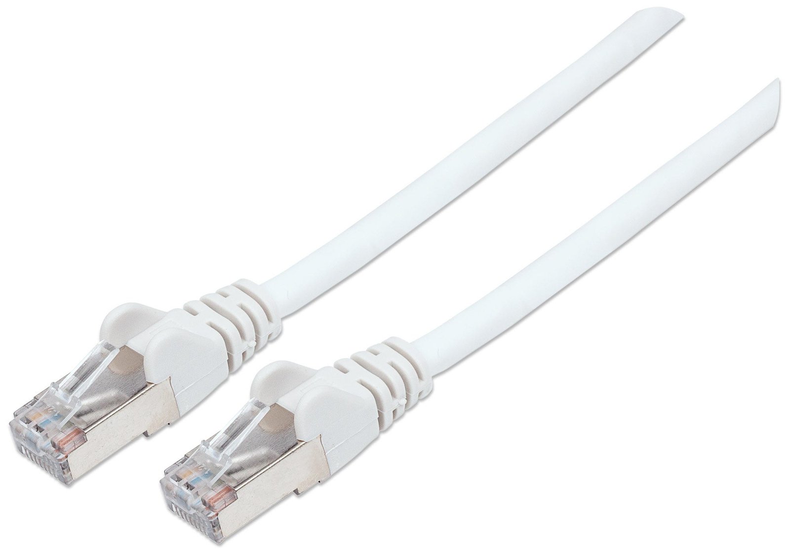 Intellinet Network Patch Cable, Cat6, 30m, White, Copper, S/FTP, LSOH / LSZH, PVC, RJ45, Gold Plated Contacts, Snagless