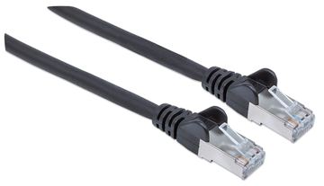 Intellinet Network Patch Cable, Cat6, 5m, Black, Copper, S/FTP, LSOH / LSZH, PVC, RJ45, Gold Plated Contacts, Snagless von LumaTech
