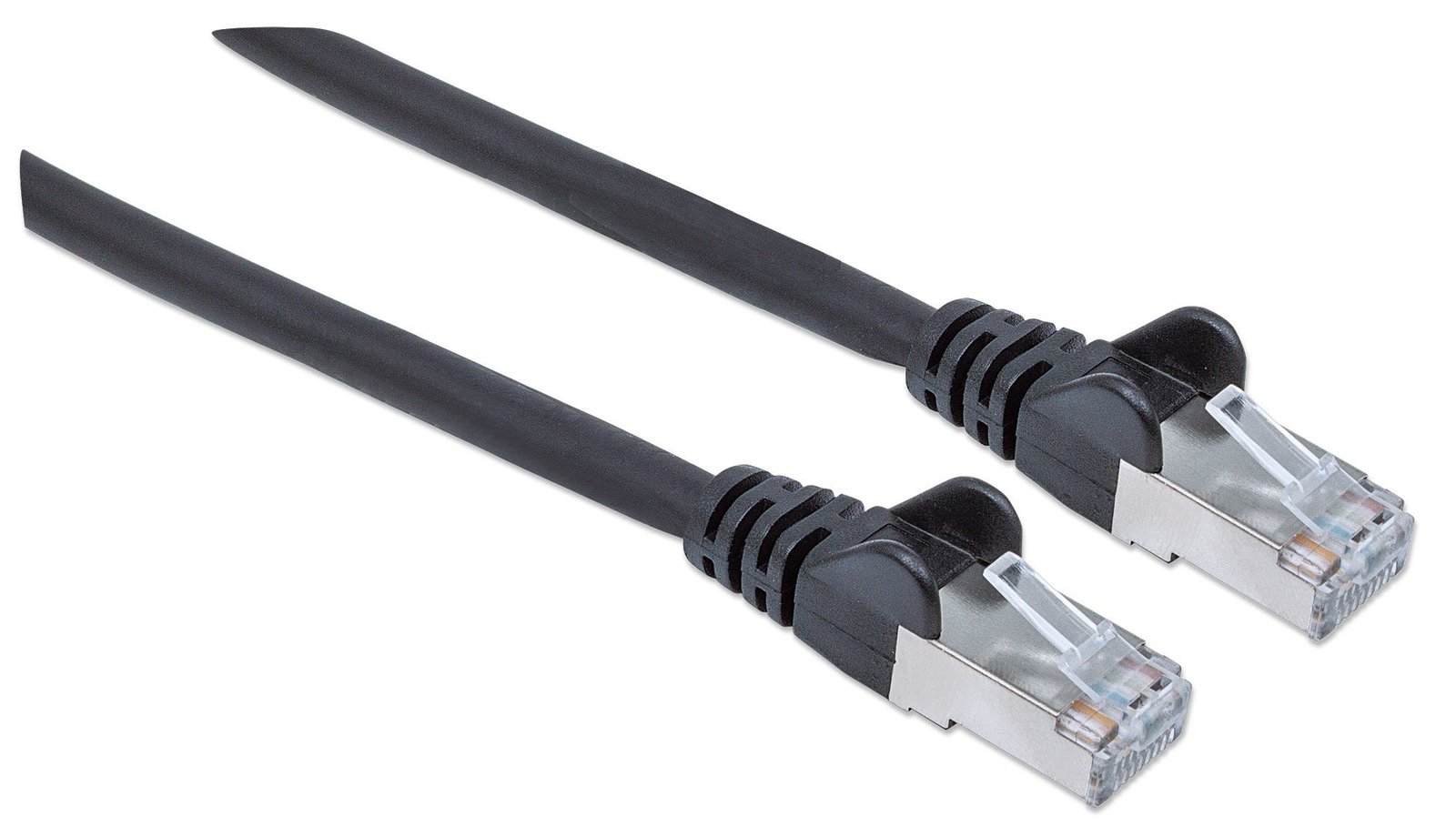 Intellinet Network Patch Cable, Cat6, 5m, Black, Copper, S/FTP, LSOH / LSZH, PVC, RJ45, Gold Plated Contacts, Snagless