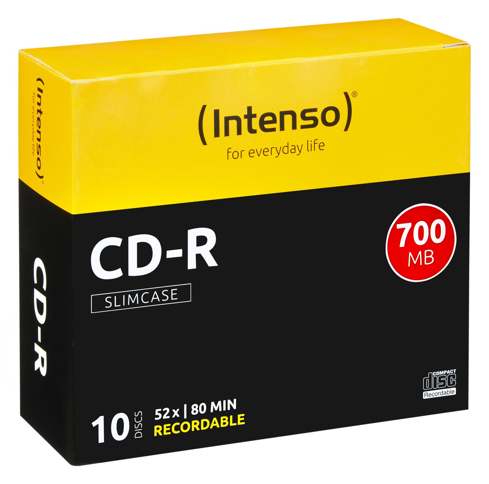 Intenso 10 x CD-R - 700 MB (80 Min) 40x - Slim