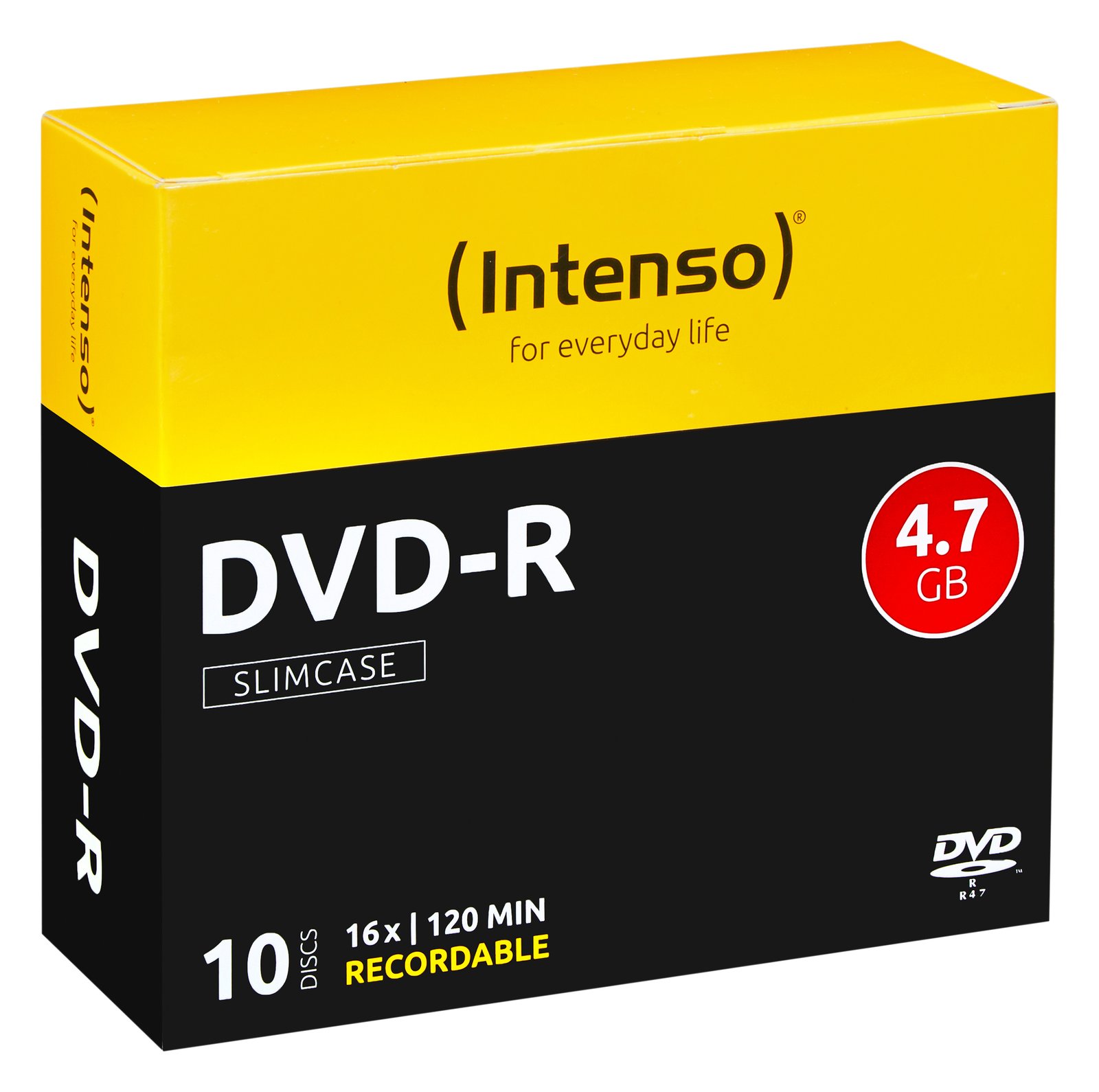 Intenso 10 x DVD-R - 4.7 GB (120 Min.) 16x