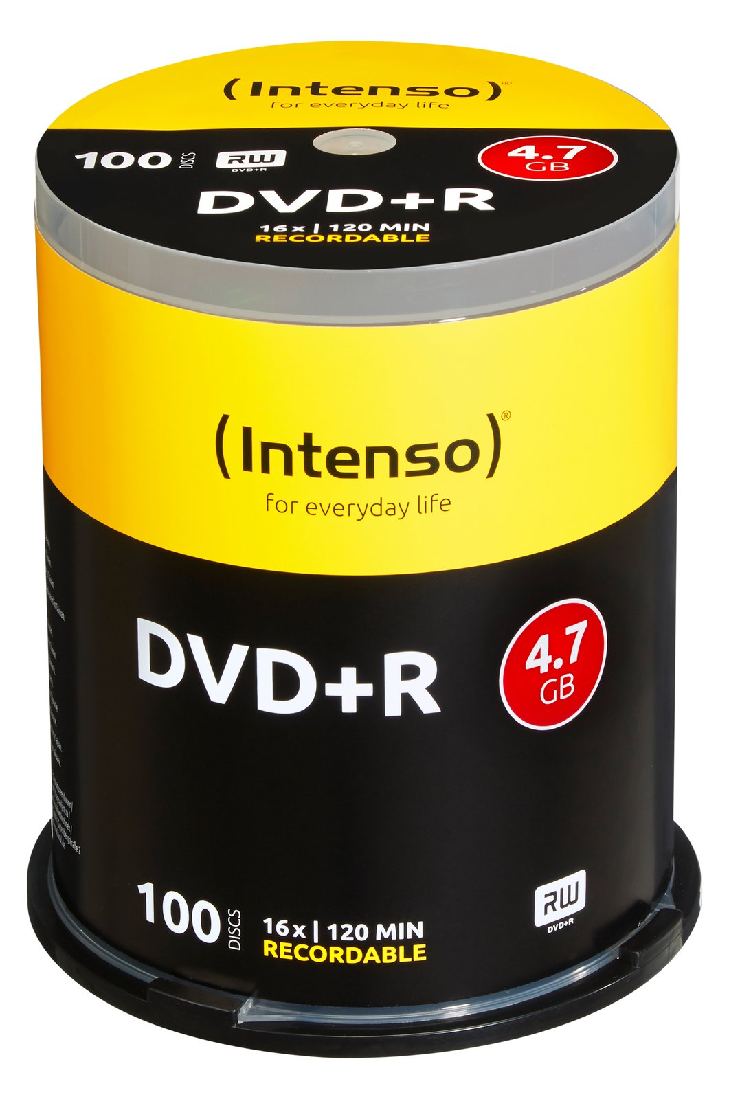 Intenso 100 x DVD+R - 4.7 GB 16x - Spindel