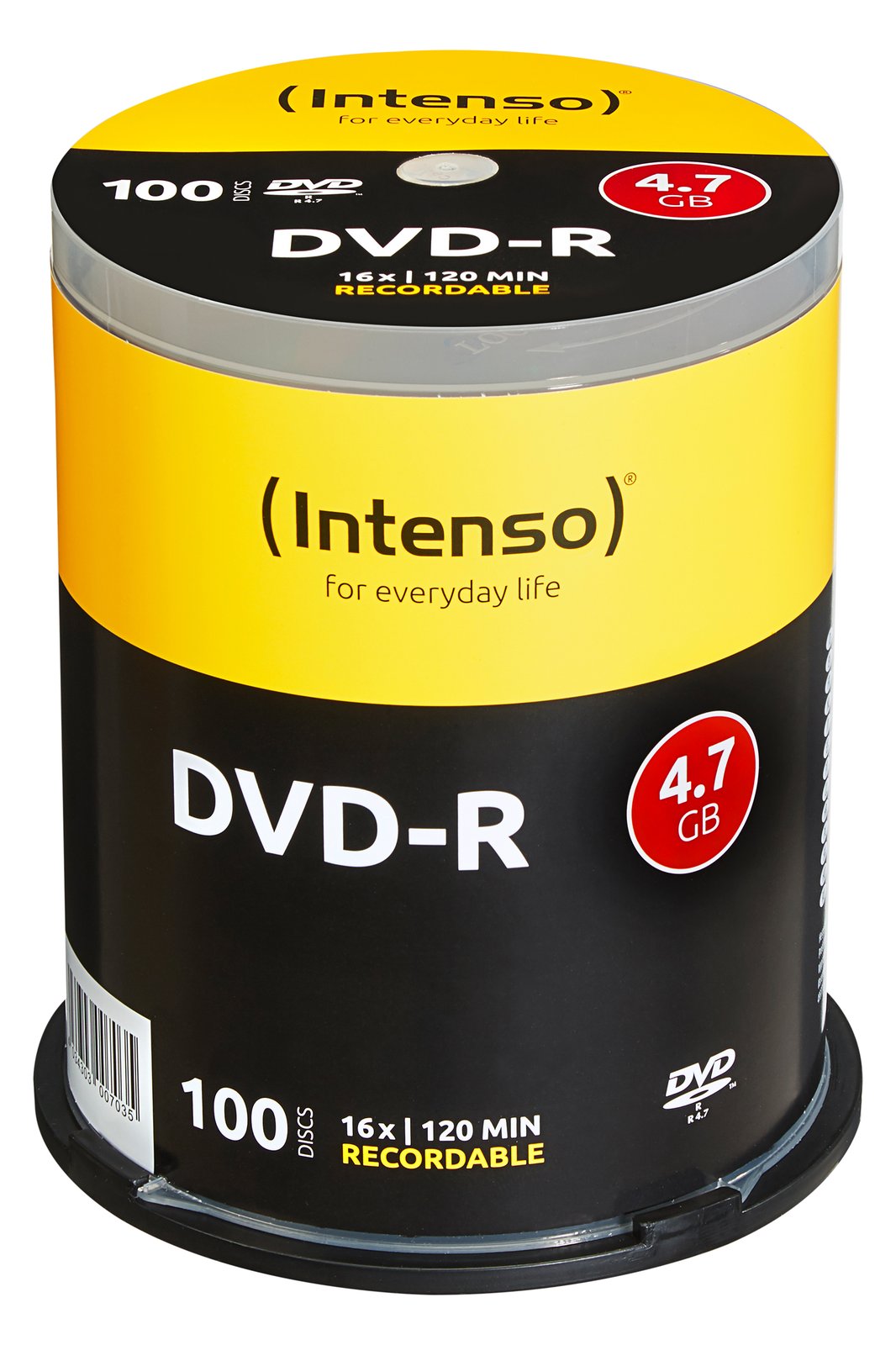 Intenso 100 x DVD-R - 4.7 GB 16x - Spindel
