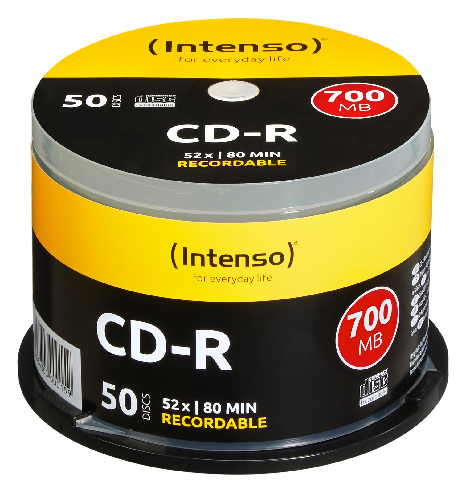 Intenso 50 x CD-R - 700 MB (80 Min) 40x - Spindel