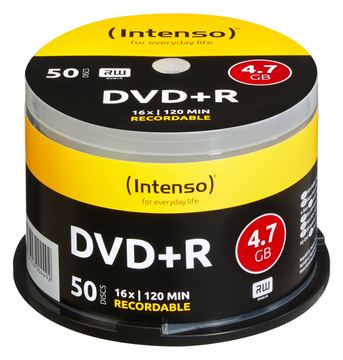 Intenso 50 x DVD+R - 4.7 GB 16x - Spindel von LumaTech