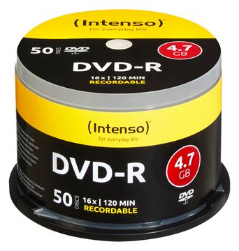 Intenso 50 x DVD-R (G) - 4.7 GB (120 Min.) 16x von LumaTech