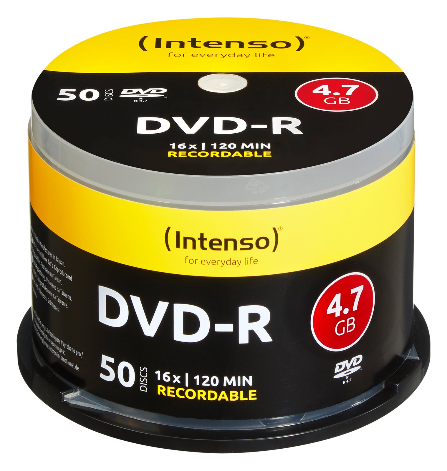 Intenso 50 x DVD-R (G) - 4.7 GB (120 Min.) 16x
