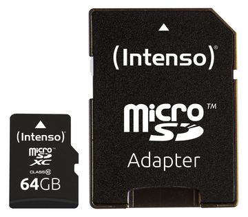 Intenso Flash-Speicherkarte (microSDXC-an-SD-Adapter inbegriffen) - Class 10 von LumaTech