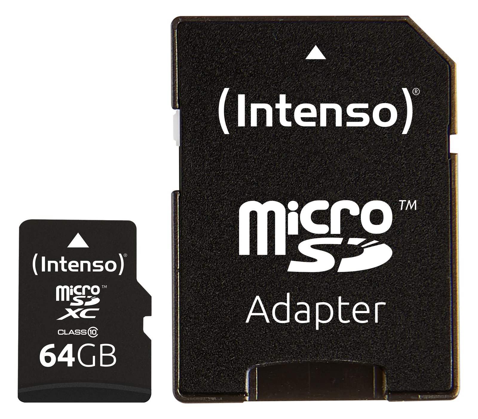 Intenso Flash-Speicherkarte (microSDXC-an-SD-Adapter inbegriffen) - Class 10