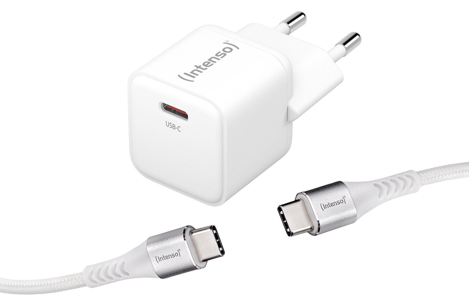 Intenso Power Adapter USB-C mit USB-C-Kabel - 30.000 W