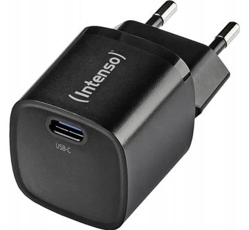 Intenso Power Adapter W30C² black USB Ladegerät 30 W 1x USB-C Schwarz Innenbereich GaN von LumaTech