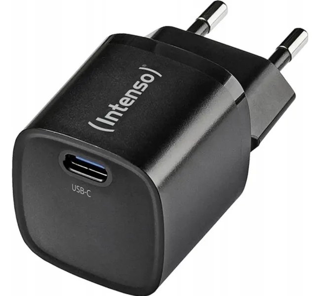 Intenso Power Adapter W30C² black USB Ladegerät 30 W 1x USB-C Schwarz Innenbereich GaN
