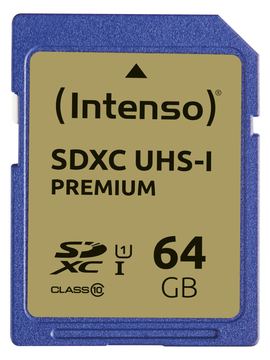 Intenso Premium - Flash-Speicherkarte - 64 GB von LumaTech