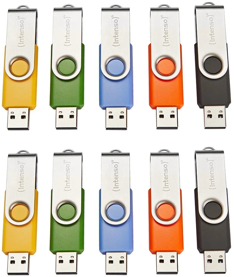 Intenso USB Flash Drive 2.0 Basic Line 10pcs pack - USB-Stick 3503571 - USB-Stick - 16 GB