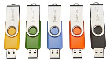 Intenso USB Flash Drive 2.0 Basic Line 5pcs pack - USB-Stick - 16 GB von LumaTech