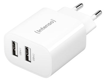 Intenso W24AA - Netzteil - 24 Watt - 2.4 A - 2 Ausgabeanschlussstellen (USB) von LumaTech