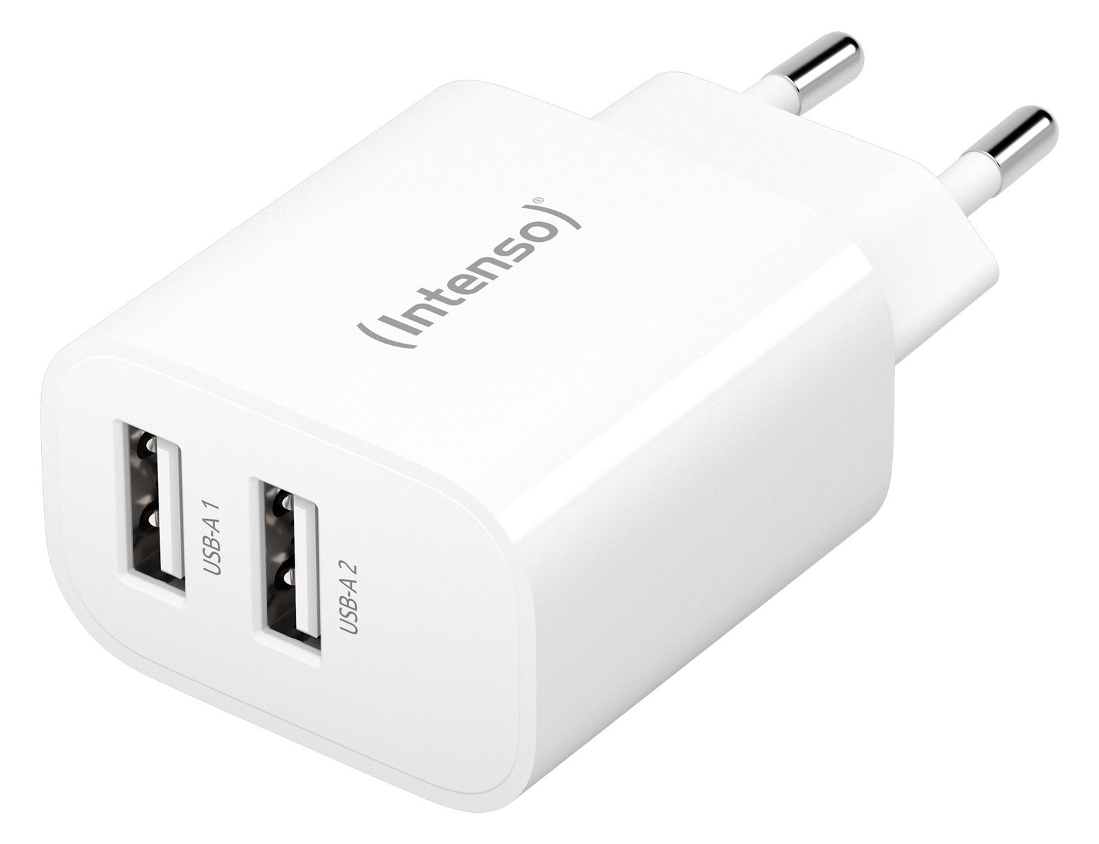 Intenso W24AA - Netzteil - 24 Watt - 2.4 A - 2 Ausgabeanschlussstellen (USB)