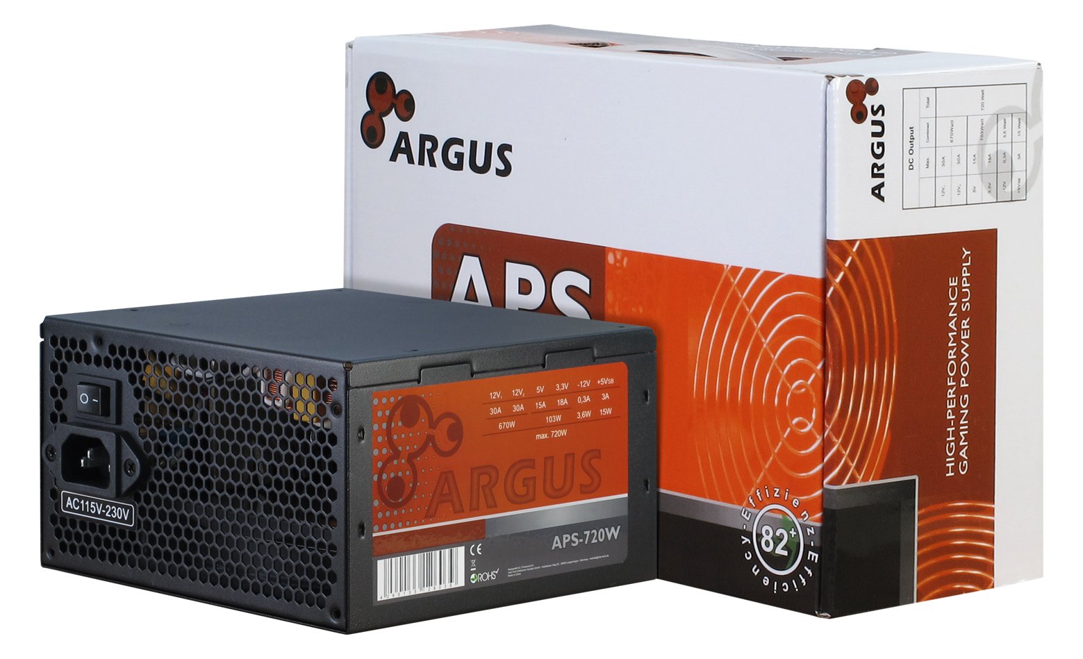 Inter-Tech Argus APS-720W - Netzteil (intern) - ATX12V 2.31