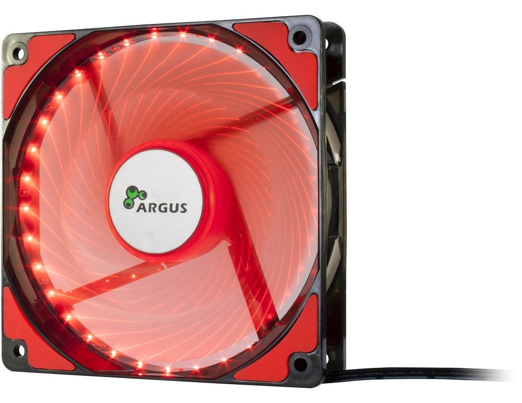 Inter-Tech Argus L-12025 - Gehäuselüfter - 120 mm - Rot