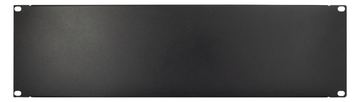 Inter-Tech Blindplatte - Schwarz, RAL 9005 - 3U - 48.3 cm (19) von LumaTech