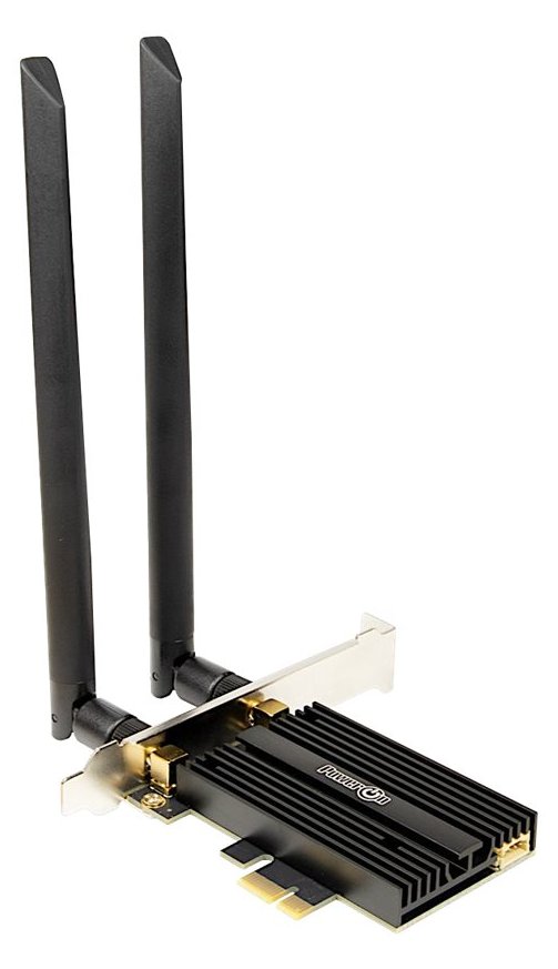 Inter-Tech DMG-36 - Netzwerkadapter - PCIe 2.0 - Bluetooth 5.2, 802.11ax (Wi-Fi 6E)
