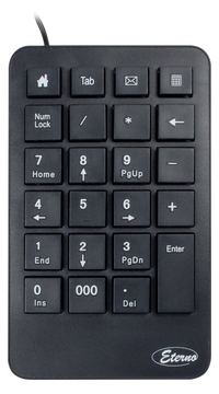 Inter-Tech Eterno KB-120 - Tastenfeld - USB - retail von LumaTech