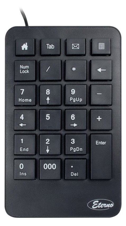 Inter-Tech Eterno KB-120 - Tastenfeld - USB - retail