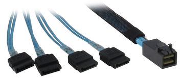 Inter-Tech SATA- / SAS-Kabel - SAS 12Gbit/s - 4x Mini SAS HD (SFF-8643) von LumaTech