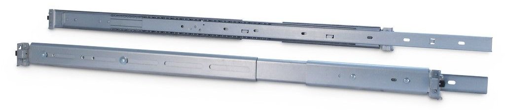Inter-Tech Teleskopische Gleiter für Rack - Grau - 2U - 48.3 cm (19)