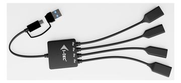 i-tec Hub - USB-C/USB-A Kabel - 2 x USB-C 3.2 Gen 1 + 2 x USB 3.2 Gen 1 von LumaTech