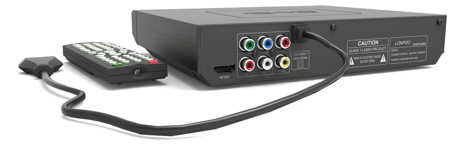 Reflexion DVD367 DVD-Player mit Display - - CD - DVD-Player - CD, Ansicht 2
