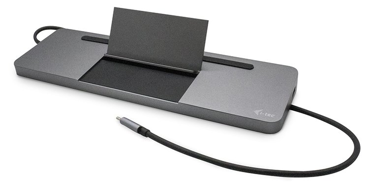 i-tec USB-C Metal Ergonomic 4K 3x Display Docking Station + Power Delivery