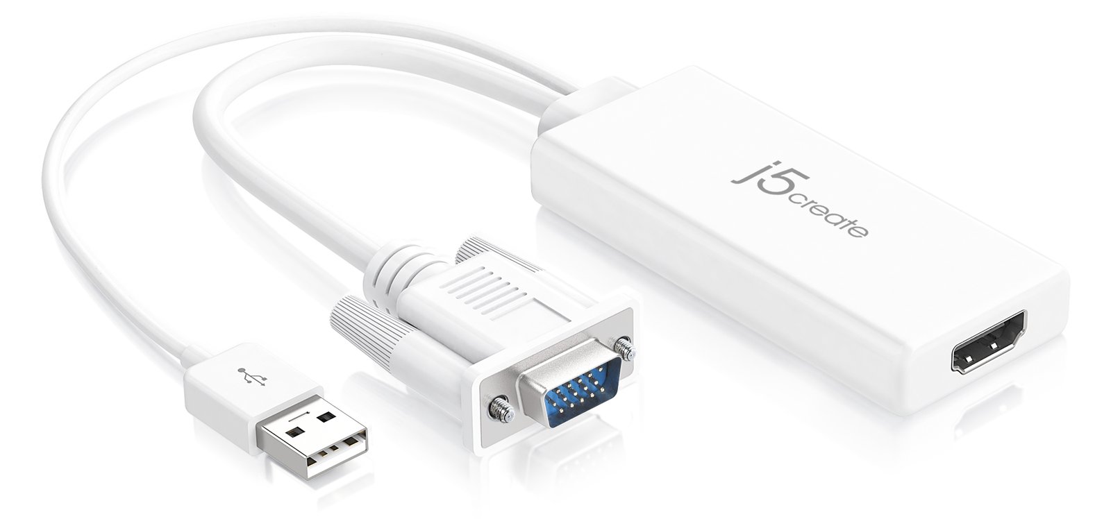 j5create JDA214 - Adapterkabel - HDMI weiblich zu USB, HD-15 (VGA)