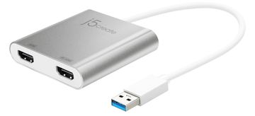 j5create JUA365 - Videoadapter - 24 pin USB-C männlich zu HDMI weiblich - 20 cm - Silber - unterstützt 4K 30 Hz von LumaTech