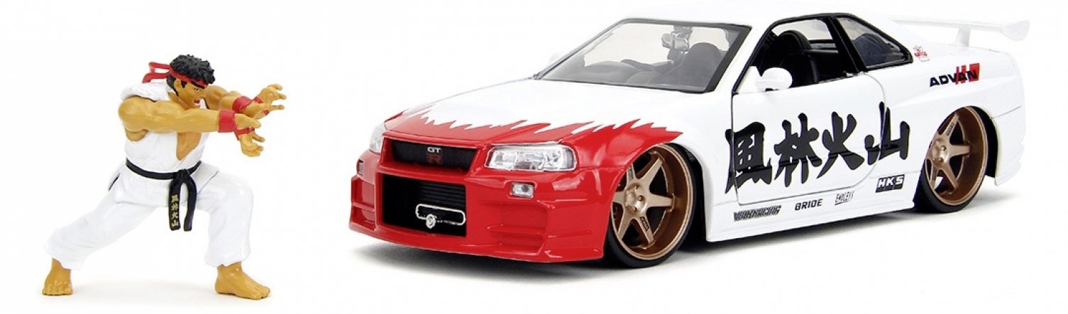 Jada Toys Street Fighter Ryu 1 24 Nissan Skyline GTR 253255071