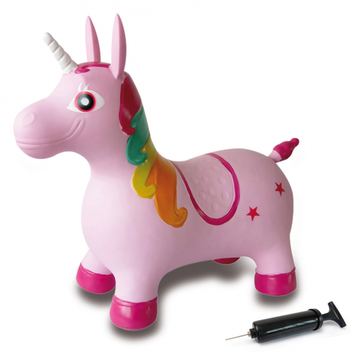 JAMARA 460316 Hüpftier Einhorn bunt mit Pumpe von LumaTech