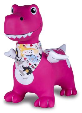 JAMARA Hüpftier Dino mit Flügel HoppyDoo Pumpe pink von LumaTech