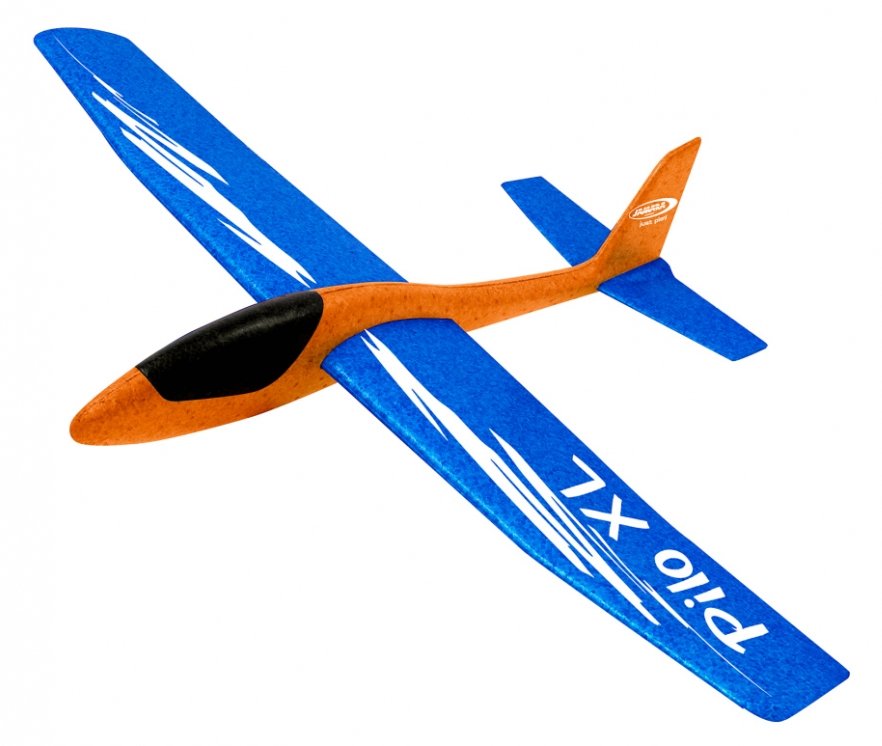 JAMARA Pilo XL Schaumwurfgleiter EPP Tragfläche blau Rumpf orange - Spielzeug-Segelflugzeug - 8 Jahr(e)