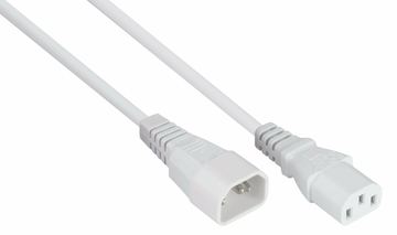 kabelmeister Kaltgeräteverlängerung C14 an weiss - Kabel - Verlängerungskabel von LumaTech