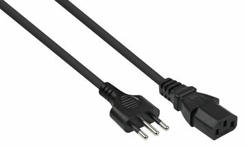 kabelmeister Netzkabel Italien Typ I an C13 schwarz - Kabel - Strom/Netzteil von LumaTech