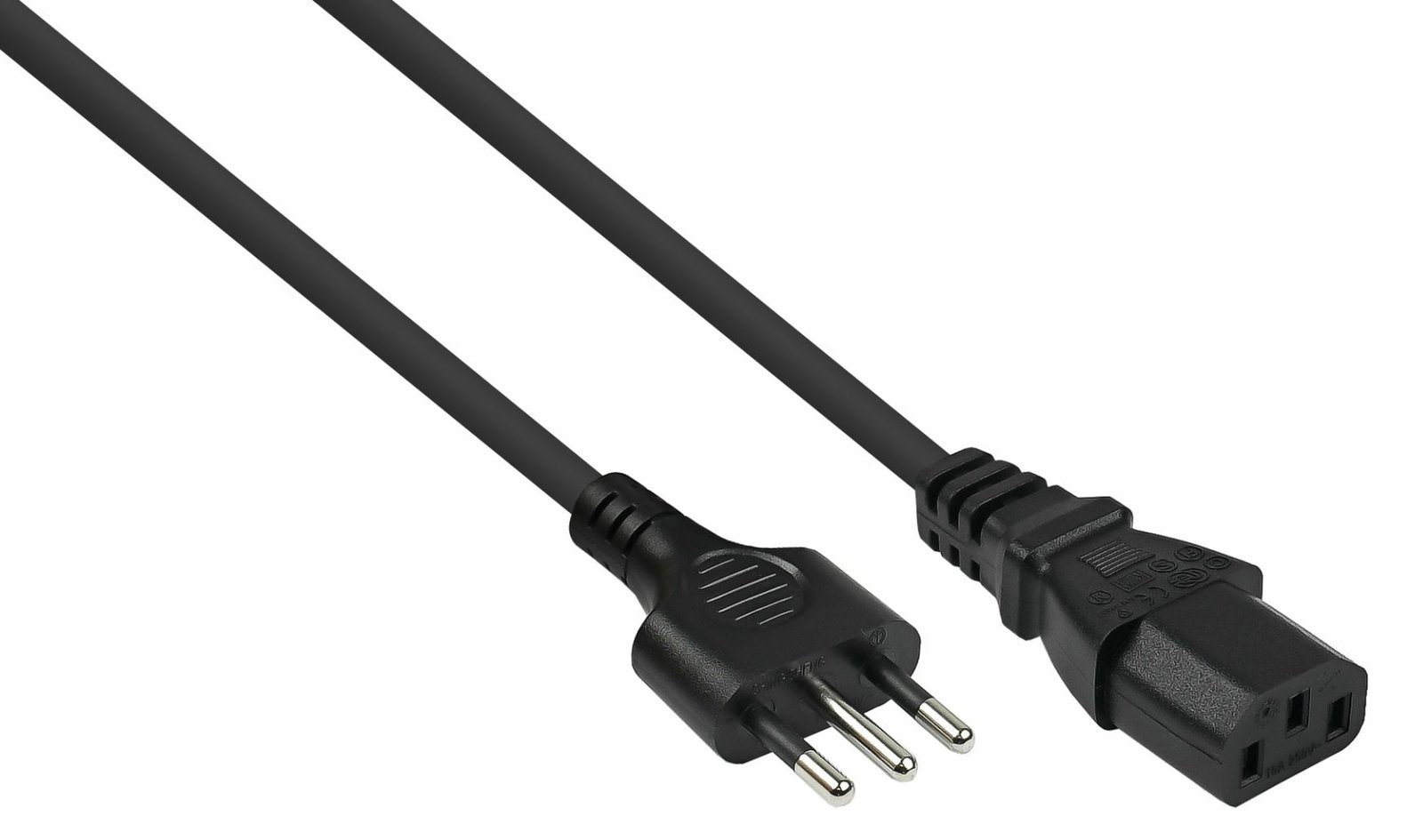 kabelmeister Netzkabel Italien Typ I an C13 schwarz - Kabel - Strom/Netzteil