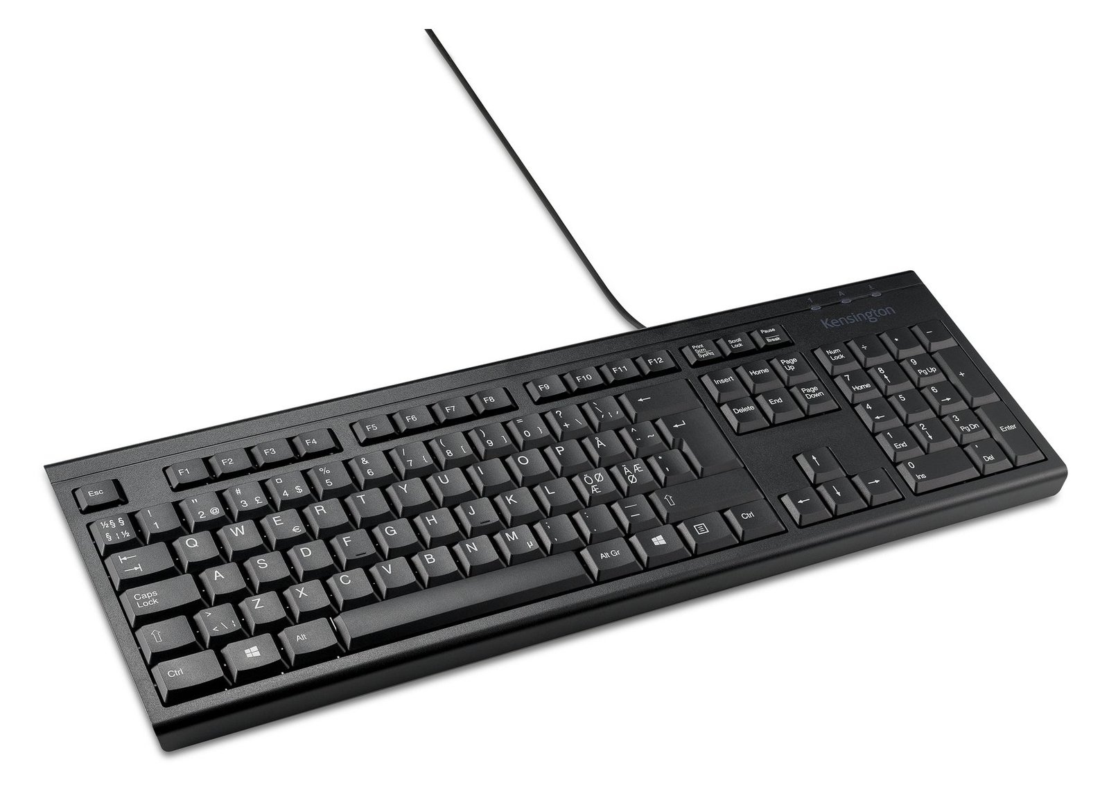 Kensington KB100 EQ - Tastatur - full size - USB - TL: Nordisch, QWERTY