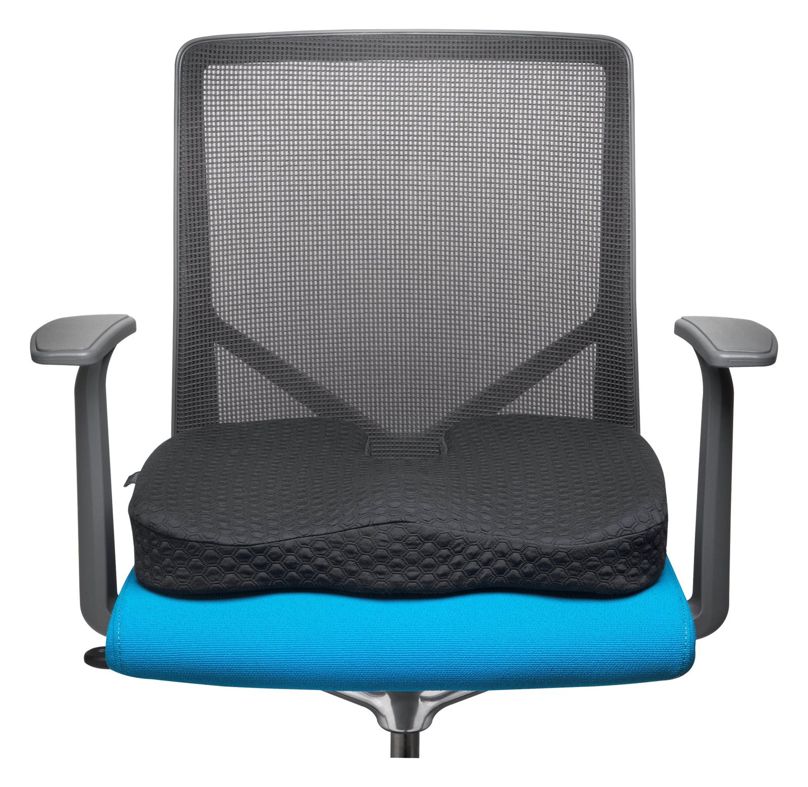Kensington Premium-Sitzkissen mit Kühlgel - Sitzkissen - Memory-Schaum - Stuhl - Schwarz - Monochromatisch