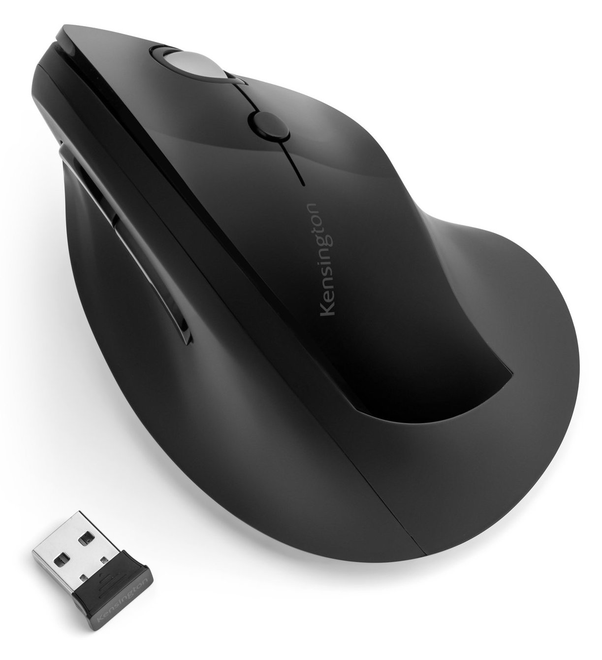 Kensington Pro Fit Ergo Vertical Wireless Mouse - Vertikale Maus - ergonomisch - Für Rechtshänder - 6 Tasten