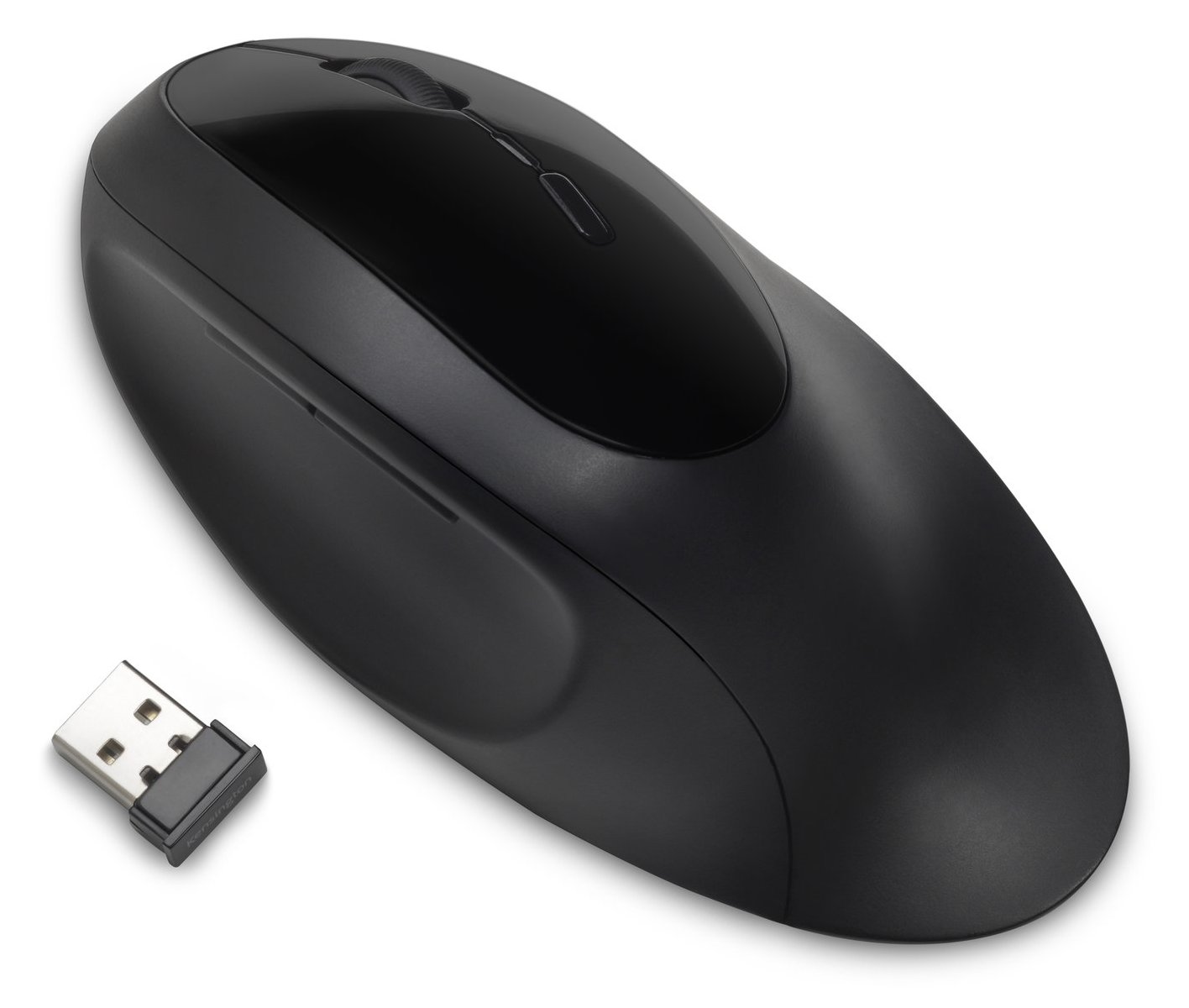 Kensington Pro Fit Ergo Wireless Mouse - Maus - ergonomisch - 5 Tasten - kabellos - 2.4 GHz, Bluetooth 4.0 LE