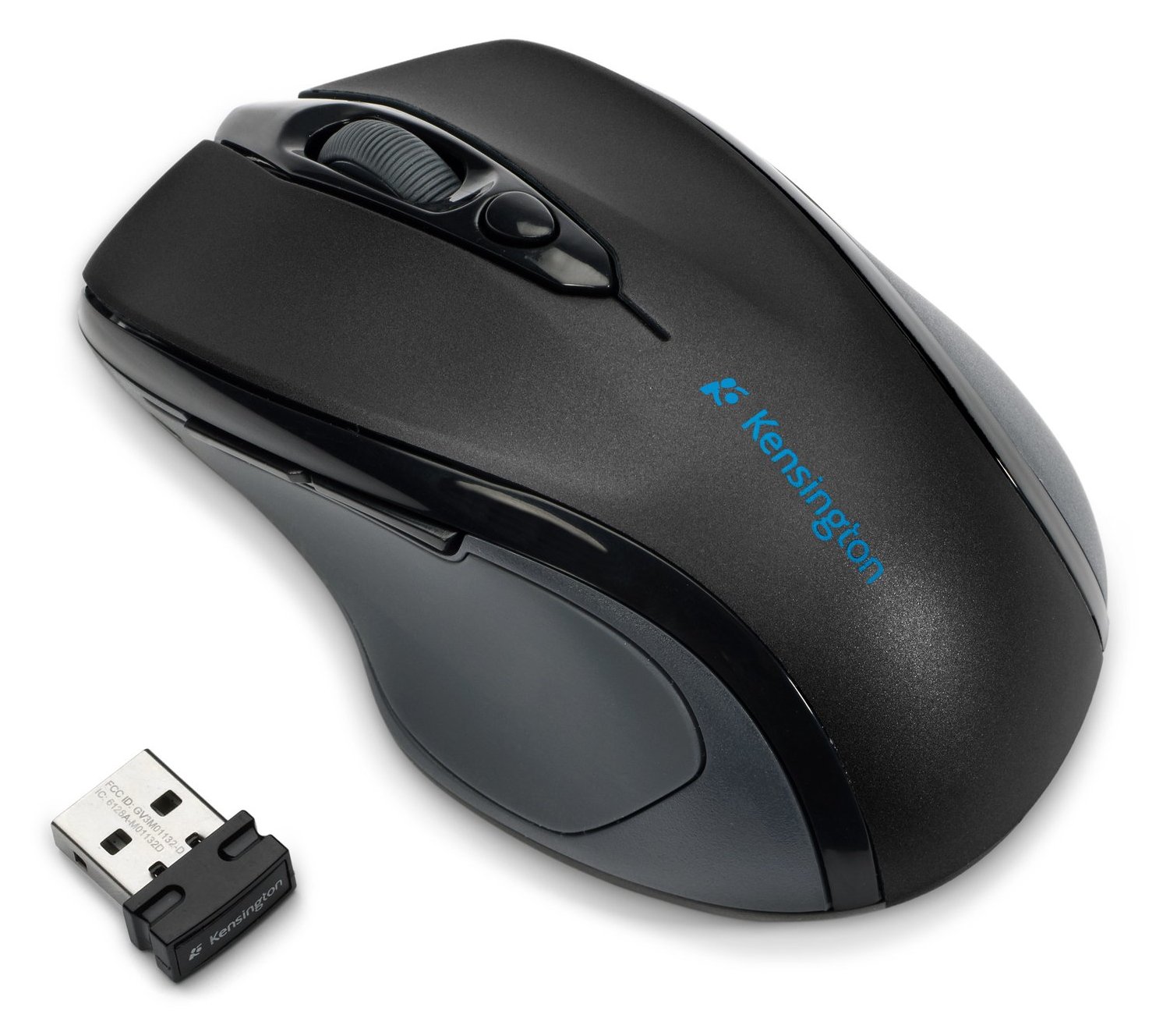 Kensington Pro Fit Mid-Size - Maus - Für Rechtshänder - optisch - 6 Tasten - kabellos - 2.4 GHz - kabelloser Empfänger