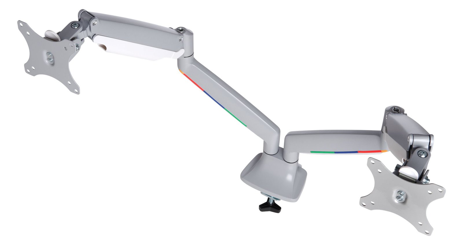 Kensington SmartFit One-Touch Dual Monitor Arm - Befestigungskit - für 2 Monitore bis zu 32 - Metall - silbergrau