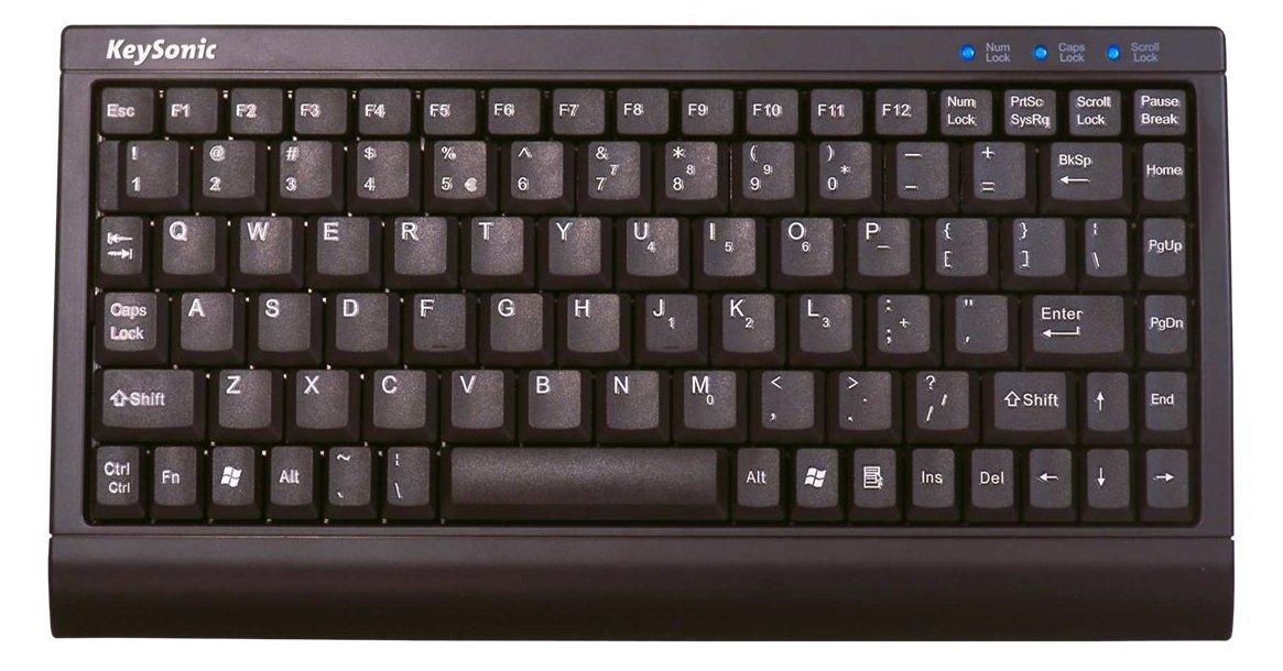 KeySonic ACK-595 C+ - Tastatur - PS/2, USB - TL: US, QWERTY